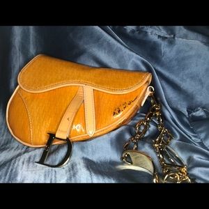 Dior Mini Saddle Bag Wristlet